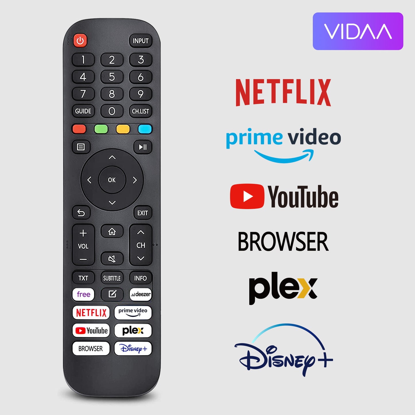 TuTu VIDAA TV - LED Full HD - 40 inch/102 cm - Frameless Design - Tripple Tuner DVB-T/T2/S/S2/C - HDMI x3, USB x2, CI+ - Streaming apps - In Eindhoven geassembleerd - TUV40FQ1