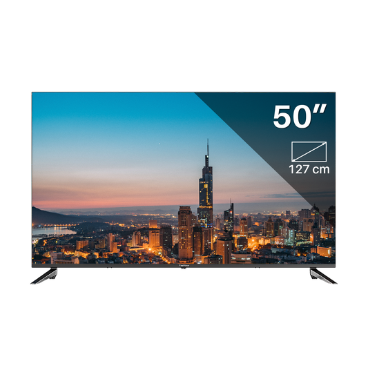 4K Ultra HD Google TV | TeeView 50 inch QLED TV | 3xHDMI 2x USB | Ci+ | Triple Tuner DVB-T/T2/S/S2/C | Frameless Design | Smart TV | in Eindhoven geassembleerd | TeeView TV50QQG-EU