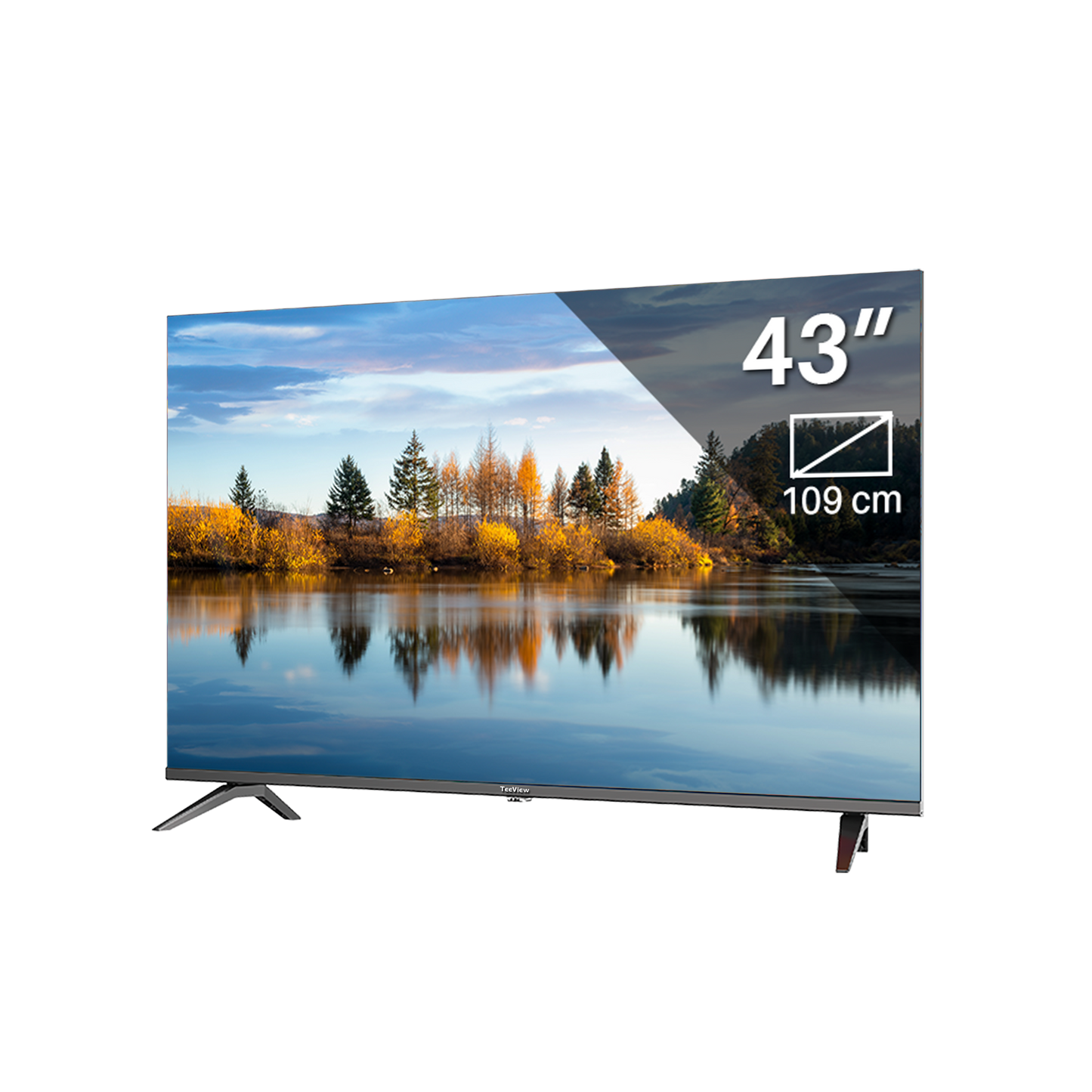 Google Smart TV | TeeView | 43 inch TeeView 4K UHD LED TV | 3xHDMI 2x USB | Ci+ | Triple Tuner DVB-T/T2/S/S2/C | Frameless Design | in Eindhoven geassembleerd | TV43QUG-EU