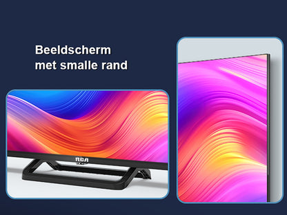 RCA Google Smart TV - LED HD - 32 inch/82 cm - Frameless Design - Enkelvoudige standaard - Tripple Tuner DVB-T/T2/S/S2/C - HDMI x3, USB x2, CI+ - Voice Controle & Streaming apps - Geassembleerd in Eindhoven - SRG32HQ1C