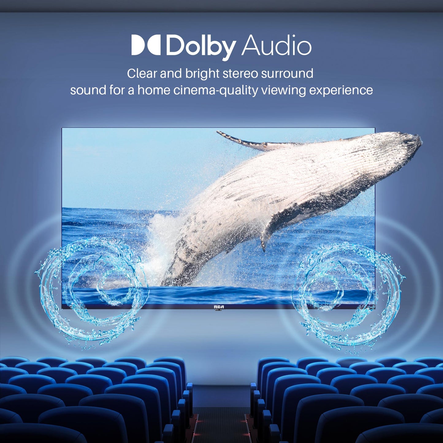 RCA Android Smart TV - QLED 4K Ultra HD - 43 inch/109 cm - Voice Controle & Streaming apps - HDMI x3, USB x2, CI+ - Tripple Tuner DVB-T/T2/S/S2/C - Frameless Design - Geassembleerd in Eindhoven - RAQ43UN1