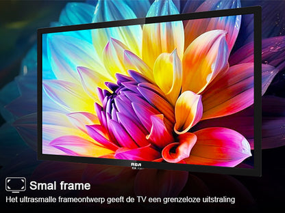 RCA Standaard TV - LED Full HD - 40 inch/102 cm - Frameless Design - Tripple Tuner DVB-T/T2/S/S2/C - HDMI x3, USB x2, CI+ - Hotel Mode - Geassembleerd in Eindhoven - NRB40FQ1