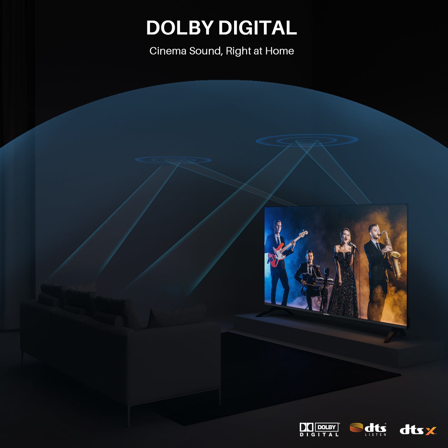 Koorui Smart TV - Tizen TV by Samsung - QLED Full HD - 32 inch/81 cm - Streaming apps - AirPlay - Hotelmodus - HDMI x3, USB x2, CI+ - Tripple Tuner DVB-T/T2/S/S2/C - Frameless Design - Geassembleerd in Eindhoven - K32Q1FFQ-T8