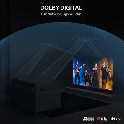 Koorui Smart TV - Tizen TV by Samsung - QLED Full HD - 32 inch/81 cm - Streaming apps - AirPlay - Hotelmodus - HDMI x3, USB x2, CI+ - Tripple Tuner DVB-T/T2/S/S2/C - Frameless Design - Geassembleerd in Eindhoven - K32Q1FFQ-T8