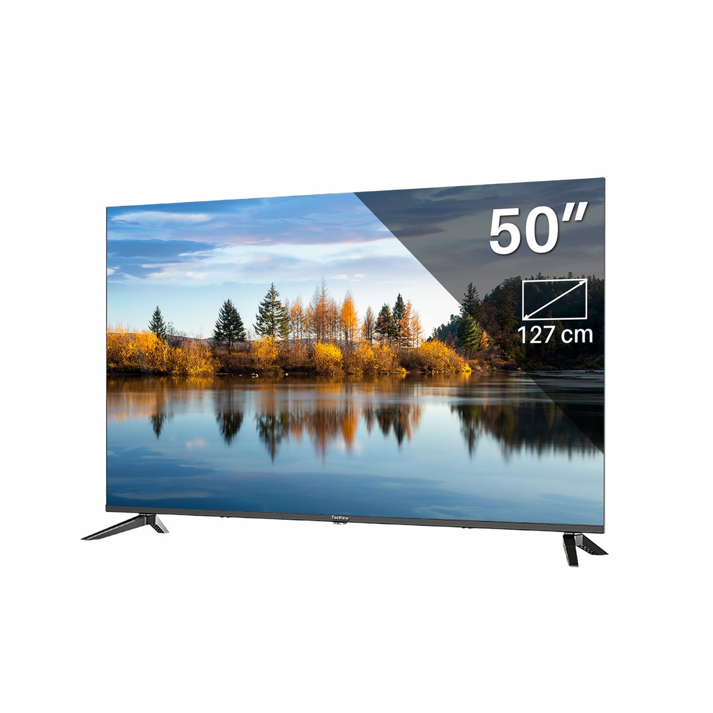 Google Smart TV | TeeView 50 inch 4K UHD Google TV | Frameless Design | Smart TV | 3xHDMI 2x USB | Ci+ | Triple Tuner DVB-T/T2/S/S2/C | Dolby Digital | HDR10 | in Eindhoven geassembleerd | TeeView TV50QUG-EU