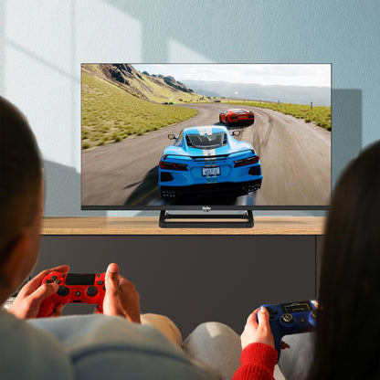 TuTu Standaard TV - LED HD - 32 inch/82 cm - Frameless Design - Enkelvoudige standaard - Tripple Tuner DVB-T/T2/S/S2/C - HDMI x3, USB x2, CI+ -	 In Eindhoven geassembleerd - TUB32HN1NC