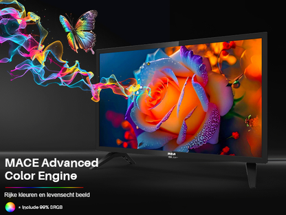 RCA HD LED TV | 32 Inch/81 cm | Frameless | Triple Tuner (DVB-T/T2-C/CI+-S/S2) | HDMI | CI+ | USB Media Player | Hotelmodus | Dolby Audio | In Eindhoven geassembleerd | NRB32HQ1