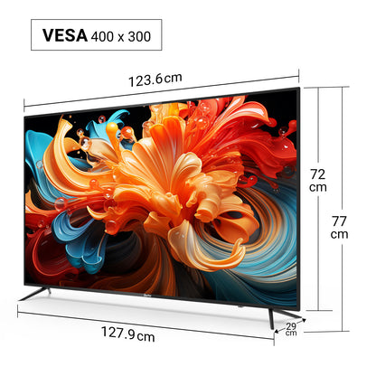 TuTu Android Smart TV - LED UHD 4K - 55 inch/140 cm - Frameless Design - Tripple Tuner DVB-T/T2/S/S2/C - HDMI x3, USB x2, CI+ - Voice Controle & Streaming apps - Geassembleerd in Eindhoven - TUS55UD1A