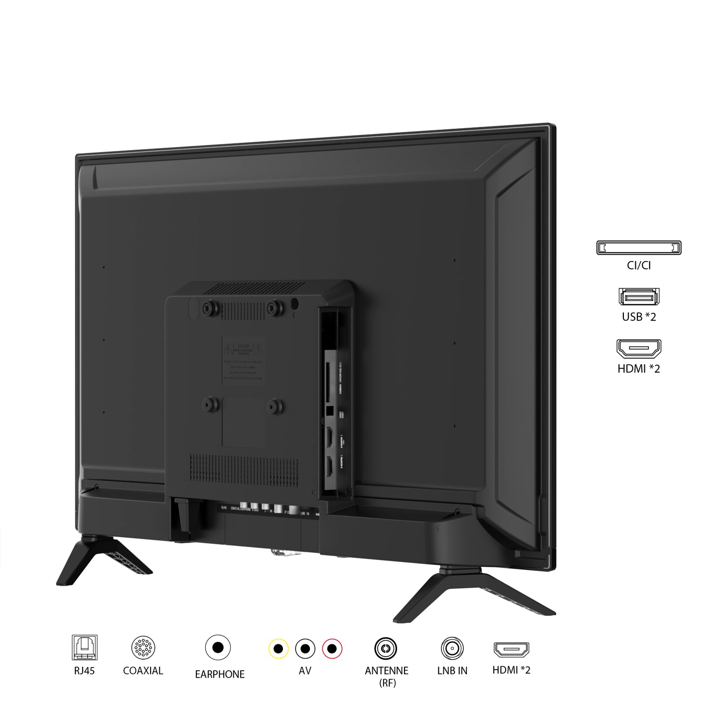 RCA Android Smart TV | 32 inch/81cm |  LED HD | Triple Tuner | USB x2 & HDMI x3 | SRA32HQ1