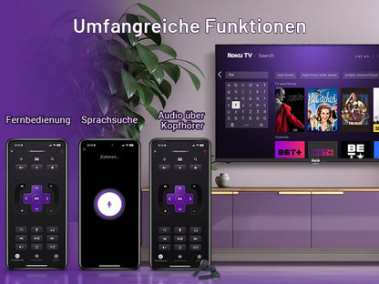 RCA Roku Smart TV - LED HD - 24 inch/61 cm - Frameless Design - Tripple Tuner DVB-T/T2/S/S2/C - HDMI x3, USB x2, CI+ - Streaming apps - RK24HF1