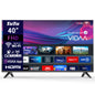 TuTu VIDAA TV - LED Full HD - 40 inch/102 cm - Frameless Design - Tripple Tuner DVB-T/T2/S/S2/C - HDMI x3, USB x2, CI+ - Streaming apps - In Eindhoven geassembleerd - TUV40FQ1