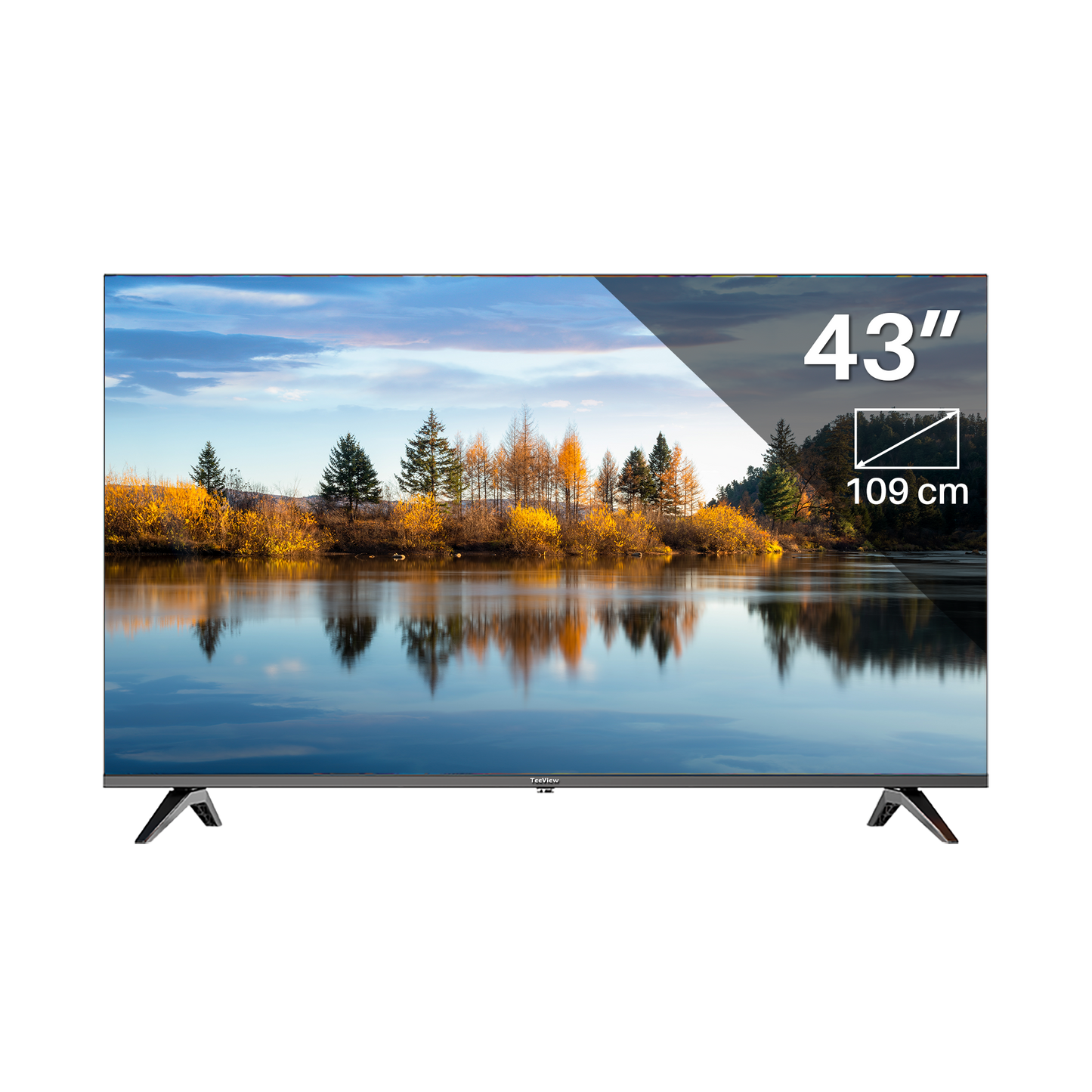 Google Smart TV | TeeView | 43 inch TeeView 4K UHD LED TV | 3xHDMI 2x USB | Ci+ | Triple Tuner DVB-T/T2/S/S2/C | Frameless Design | in Eindhoven geassembleerd | TV43QUG-EU