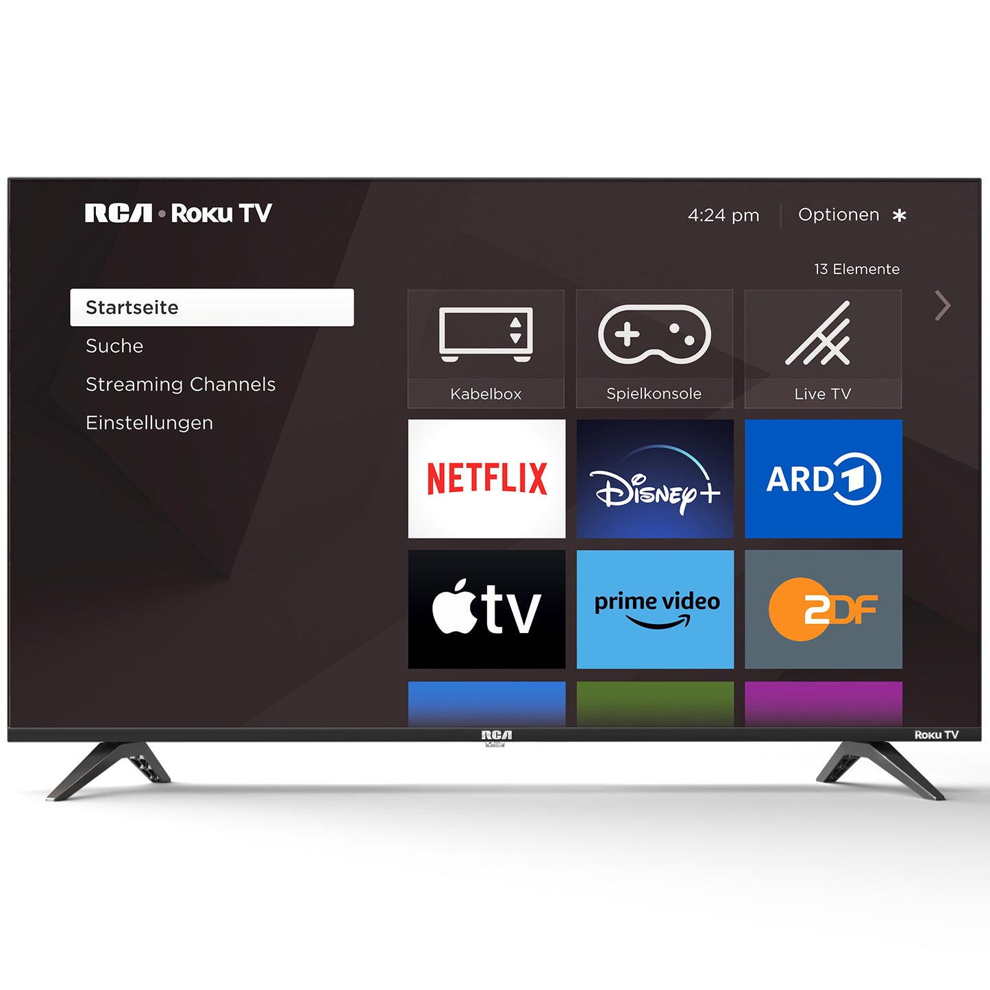 RCA  Roku Smart TV - LED UHD 4K - 43 inch/110 cm - Frameless Design - Tripple Tuner DVB-T/T2/S/S2/C - HDMI x3, USB x2, CI+ - Geassembleerd in Eindhoven - RK43UN1
