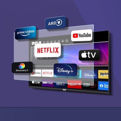RCA HD VIDAA Smart TV | 24 Inch/60 cm | Trippel Tuner (DVB-T/T2/C/S/S2) | CI/Ci+ | Hotel Modus | VRS24HF1