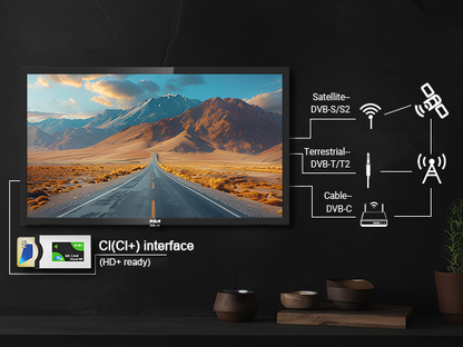 RCA HD LED TV | 32 Inch/81 cm | Frameless | Triple Tuner (DVB-T/T2-C/CI+-S/S2) | HDMI | CI+ | USB Media Player | Hotelmodus | Dolby Audio | In Eindhoven geassembleerd | NRB32HQ1