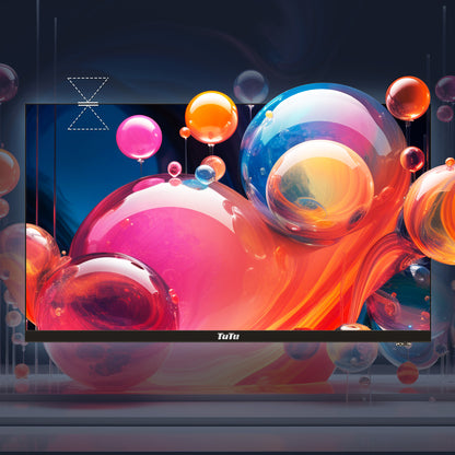 TuTu Vidaa TV - LED HD - 32 inch/82 cm - Frameless Design - Tripple Tuner DVB-T/T2/S/S2/C - HDMI x3, USB x2, CI+ - Streaming apps - In Eindhoven geassembleerd -	TUV32HQ1B