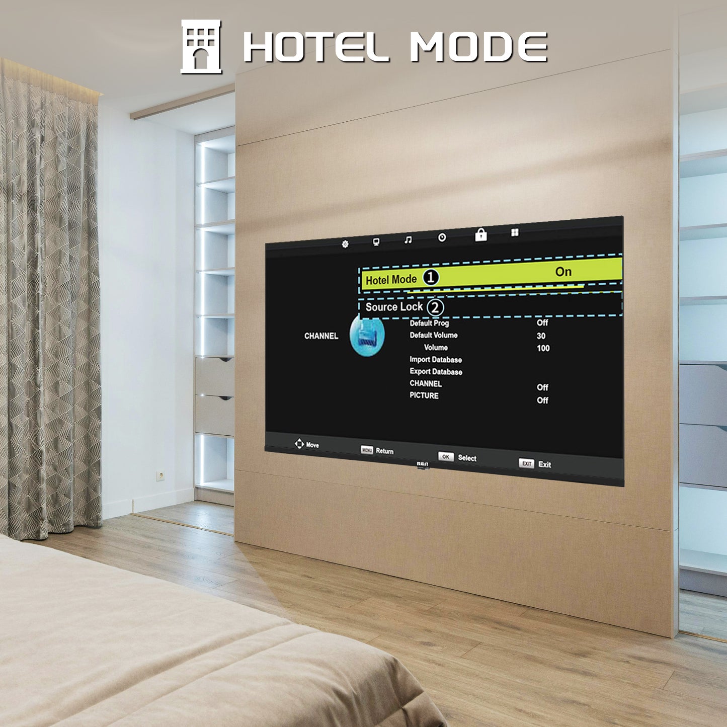 RCA Standaard TV - LED Full HD - 40 inch/102 cm - Frameless Design - Tripple Tuner DVB-T/T2/S/S2/C - HDMI x3, USB x2, CI+ - Hotel Mode - Geassembleerd in Eindhoven - NRB40FQ1