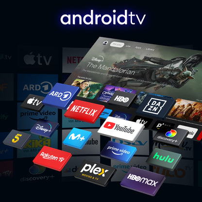 TuTu Android Smart TV - QLED 4K Ultra HD - 50 inch/127 cm - Frameless Design - Tripple Tuner DVB-T/T2/S/S2/C - HDMI x3, USB x2, CI+ - Voice Controle & Streaming apps - Geassembleerd in Eindhoven - TUQ50UN1