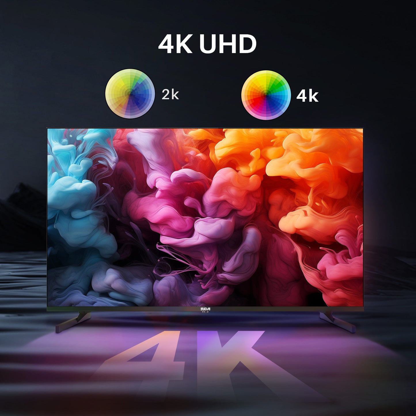 RCA Android Smart TV - QLED 4K Ultra HD - 43 inch/109 cm - Voice Controle & Streaming apps - HDMI x3, USB x2, CI+ - Tripple Tuner DVB-T/T2/S/S2/C - Frameless Design - Geassembleerd in Eindhoven - RAQ43UN1