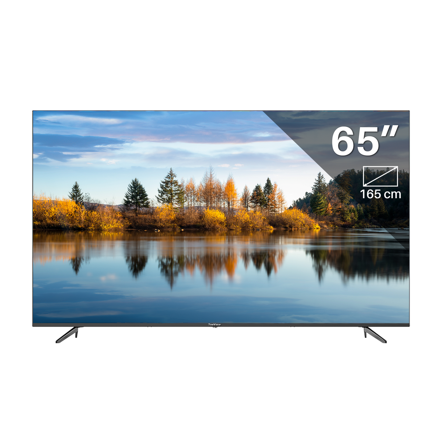 Google Smart TV | TeeView 65 inch 4K Ultra HD | 3xHDMI 2x USB | Ci+ | Triple Tuner DVB-T/T2/S/S2/C | Frameless Design | in Eindhoven geassembleerd | TV65QUG-EU