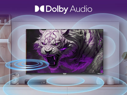 RCA Roku Smart TV - LED HD - 24 inch/61 cm - Frameless Design - Tripple Tuner DVB-T/T2/S/S2/C - HDMI x3, USB x2, CI+ - Streaming apps - RK24HF1