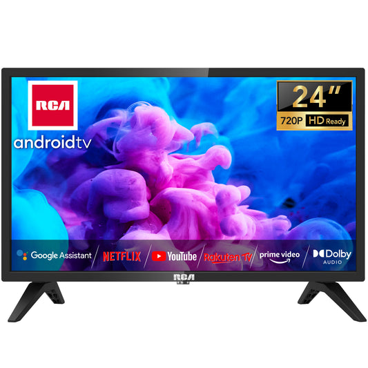Google Smart TV | RCA 24 Inch HD Google TV | Smart TV met Google Assistant & Chromecast | 1x HDMI & 1x USB | Compact & Veelzijdig | In Eindhoven geassembleerd | RCA IRS24H1