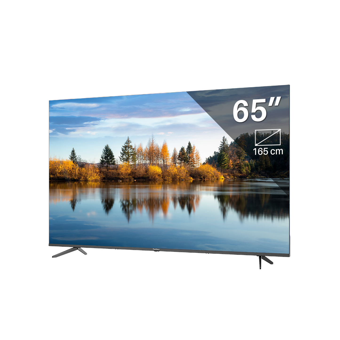 Google Smart TV | TeeView 65 inch 4K Ultra HD | 3xHDMI 2x USB | Ci+ | Triple Tuner DVB-T/T2/S/S2/C | Frameless Design | in Eindhoven geassembleerd | TV65QUG-EU