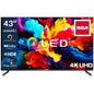 RCA Android Smart TV - QLED 4K Ultra HD - 43 inch/109 cm - Voice Controle & Streaming apps - HDMI x3, USB x2, CI+ - Tripple Tuner DVB-T/T2/S/S2/C - Frameless Design - Geassembleerd in Eindhoven - RAQ43UN1
