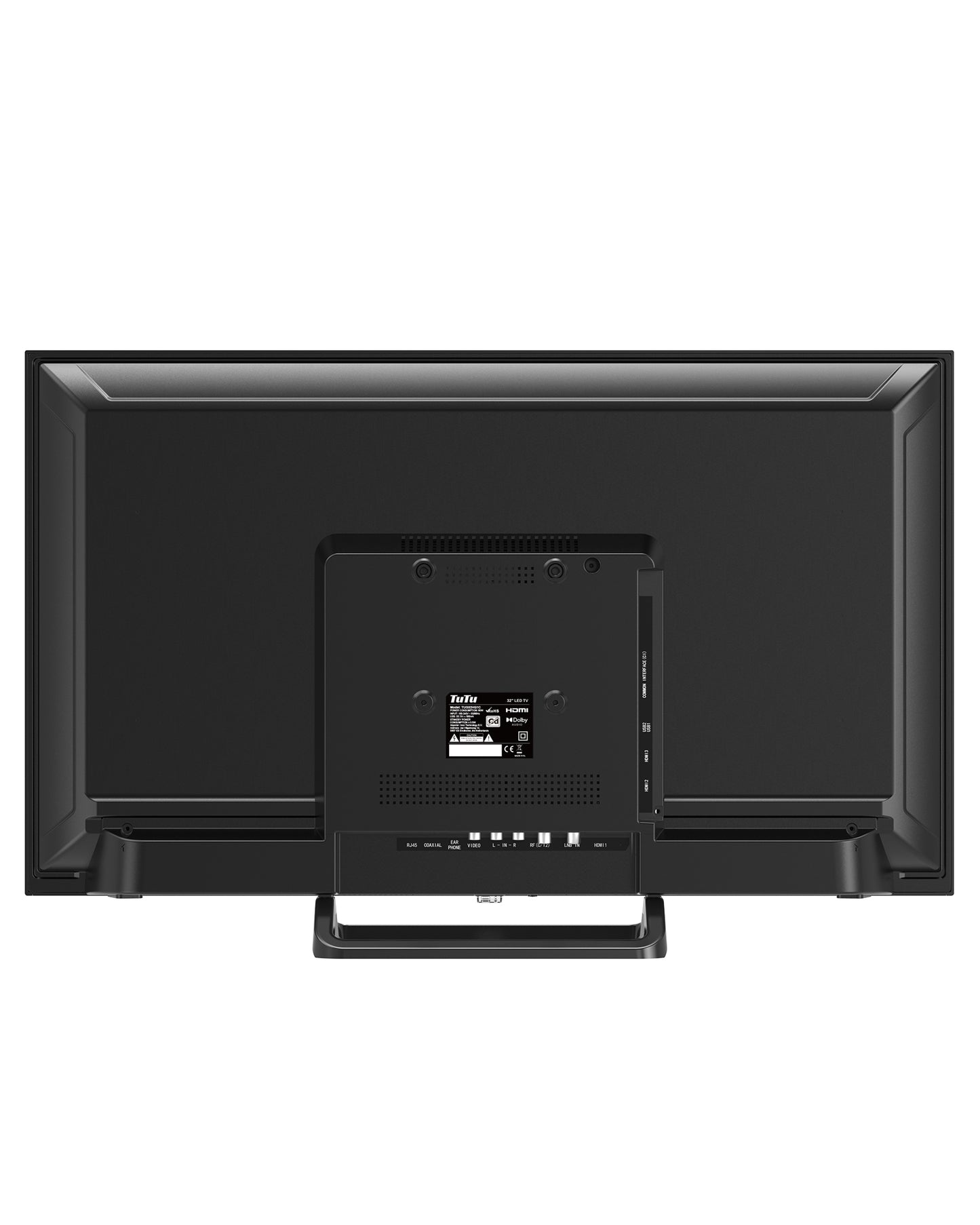 TuTu Google Smart TV - LED HD - 32 Inch/82 cm - Frameless Design - Tripple Tuner DVB-T/T2/S/S2/C - HDMI x3, USB x2, CI+ - Voice Controle & Streaming apps - Geassembleerd in Eindhoven - TUG32HQ1