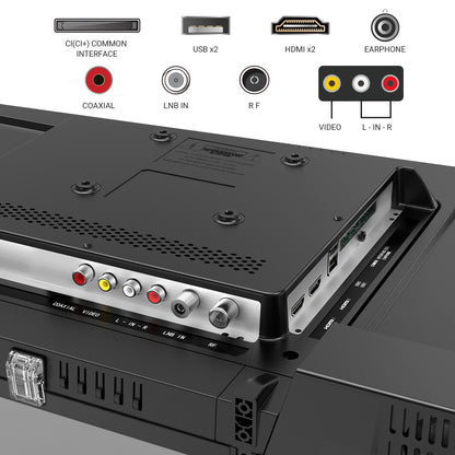 RCA HD LED TV | 32 Inch/81 cm | Frameless | Triple Tuner (DVB-T/T2-C/CI+-S/S2) | HDMI | CI+ | USB Media Player | Hotelmodus | Dolby Audio | In Eindhoven geassembleerd | NRB32HQ1