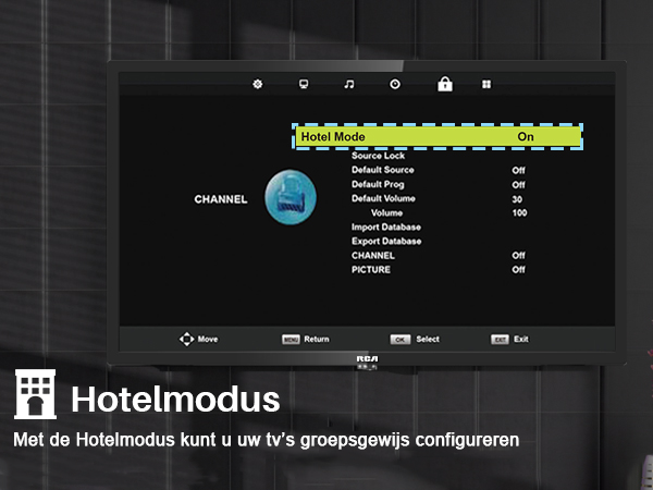 RCA HD LED TV | 32 Inch/81 cm | Frameless | Triple Tuner (DVB-T/T2-C/CI+-S/S2) | HDMI | CI+ | USB Media Player | Hotelmodus | Dolby Audio | In Eindhoven geassembleerd | NRB32HQ1