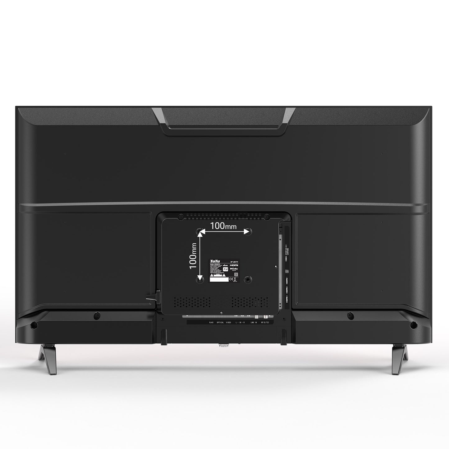 TuTu VIDAA TV - LED Full HD - 40 inch/102 cm - Frameless Design - Tripple Tuner DVB-T/T2/S/S2/C - HDMI x3, USB x2, CI+ - Streaming apps - In Eindhoven geassembleerd - TUV40FQ1