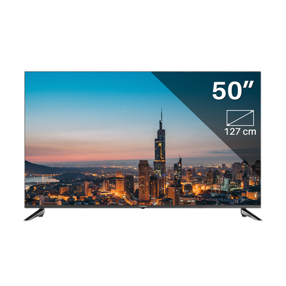 4K Ultra HD Google TV | TeeView 50 inch QLED TV | 3xHDMI 2x USB | Ci+ | Triple Tuner DVB-T/T2/S/S2/C | Frameless Design | Smart TV | in Eindhoven geassembleerd | TeeView TV50QQG-EU