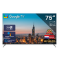 TeeView Google Smart TV - QLED 4K - 75 inch/191 cm - Frameless Design - Tripple Tuner DVB-T/T2/S/S2/C - HDMI x3, USB x2, CI+ - Voice Controle	& Streaming apps - In Eindhoven geassembleerd - TV75QQG-EU