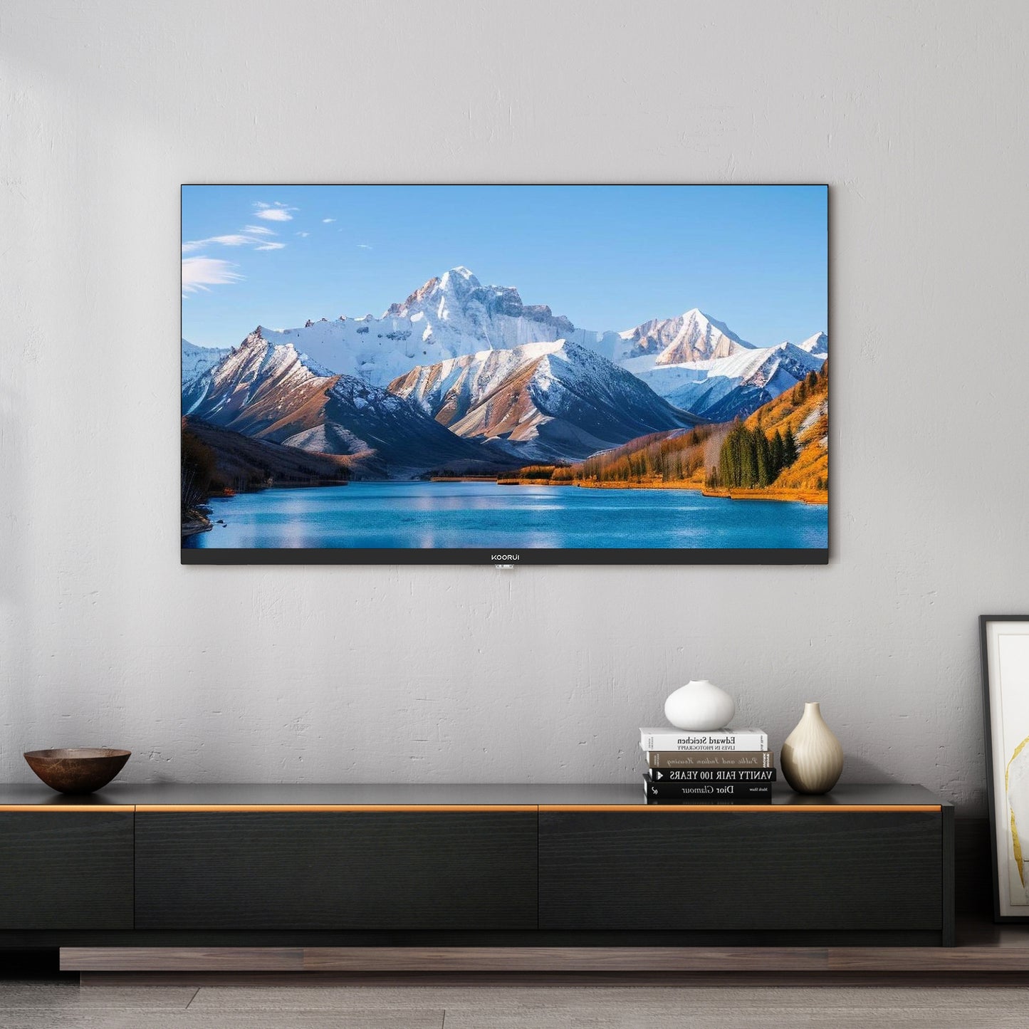 Koorui Smart TV - Tizen TV by Samsung - QLED Full HD - 32 inch/81 cm - Streaming apps - AirPlay - Hotelmodus - HDMI x3, USB x2, CI+ - Tripple Tuner DVB-T/T2/S/S2/C - Frameless Design - Geassembleerd in Eindhoven - K32Q1FFQ-T8