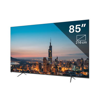 Google Smart TV | TeeView 85 inch QLED | 4K Ultra HD | 3xHDMI 2x USB | Ci+ | Triple Tuner DVB-T/T2/S/S2/C | Frameless Design | in Eindhoven geassembleerd | TV85QQG-EU