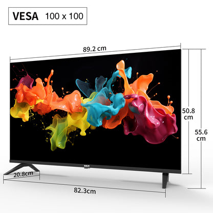 RCA Standaard TV - LED Full HD - 40 inch/102 cm - Frameless Design - Tripple Tuner DVB-T/T2/S/S2/C - HDMI x3, USB x2, CI+ - Hotel Mode - Geassembleerd in Eindhoven - NRB40FQ1