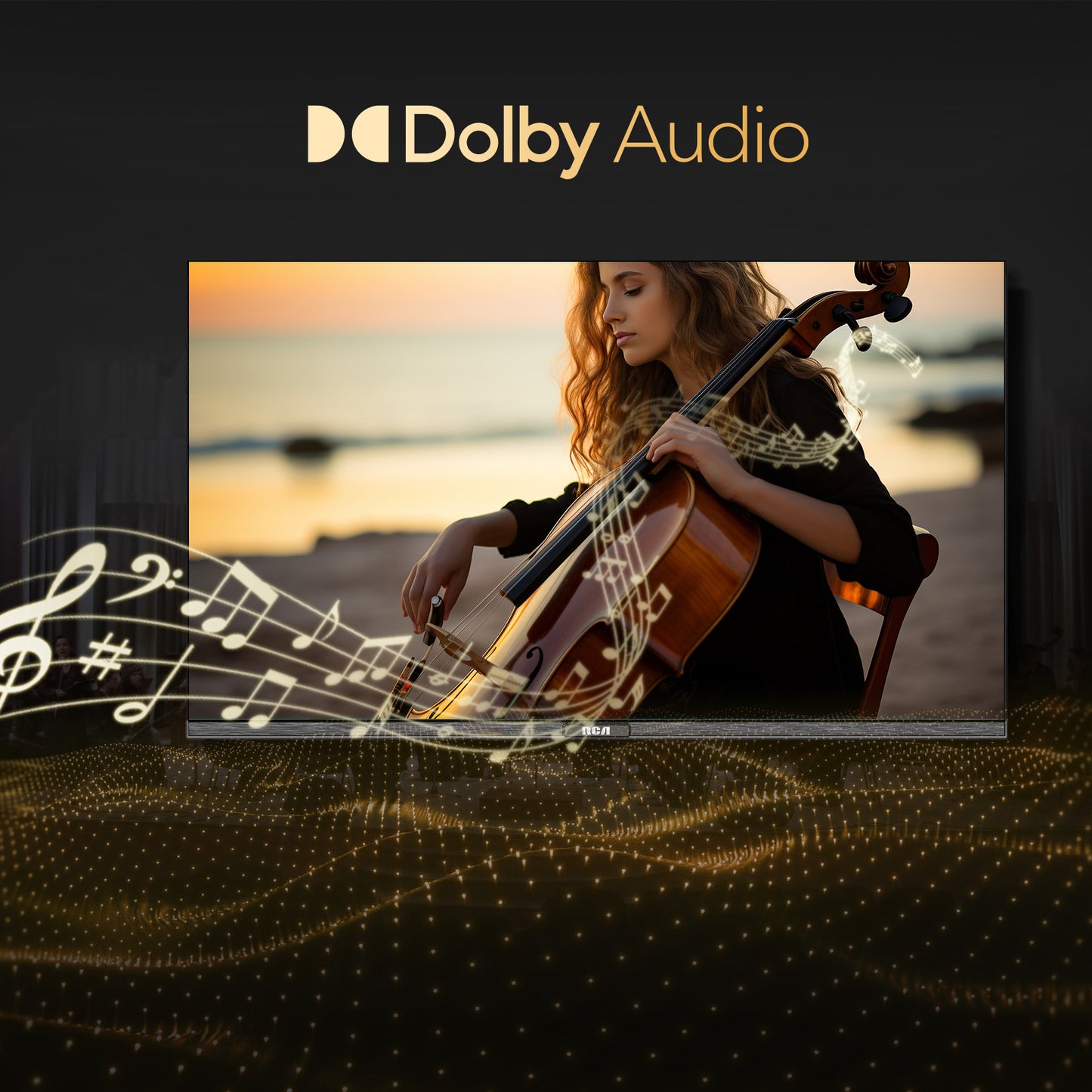 RCA HD LED TV | 32 inch/81 cm | Frameless | 2x HDMI, 2x USB | Triple Tuner DVB-T/T2/S/S2/C | USB Mediaplayer | E32-RH1.Q1L