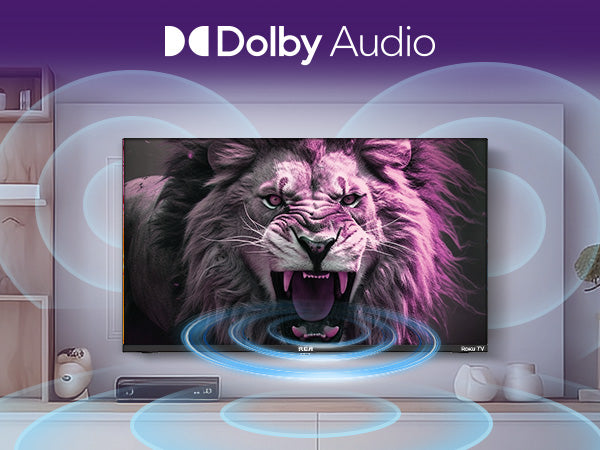 RCA  Roku Smart TV - LED UHD 4K - 43 inch/110 cm - Frameless Design - Tripple Tuner DVB-T/T2/S/S2/C - HDMI x3, USB x2, CI+ - Geassembleerd in Eindhoven - RK43UN1