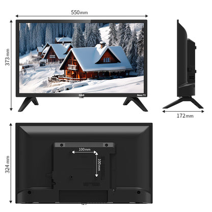 RCA Roku Smart TV - LED HD - 24 inch/61 cm - Frameless Design - Tripple Tuner DVB-T/T2/S/S2/C - HDMI x3, USB x2, CI+ - Streaming apps - RK24HF1