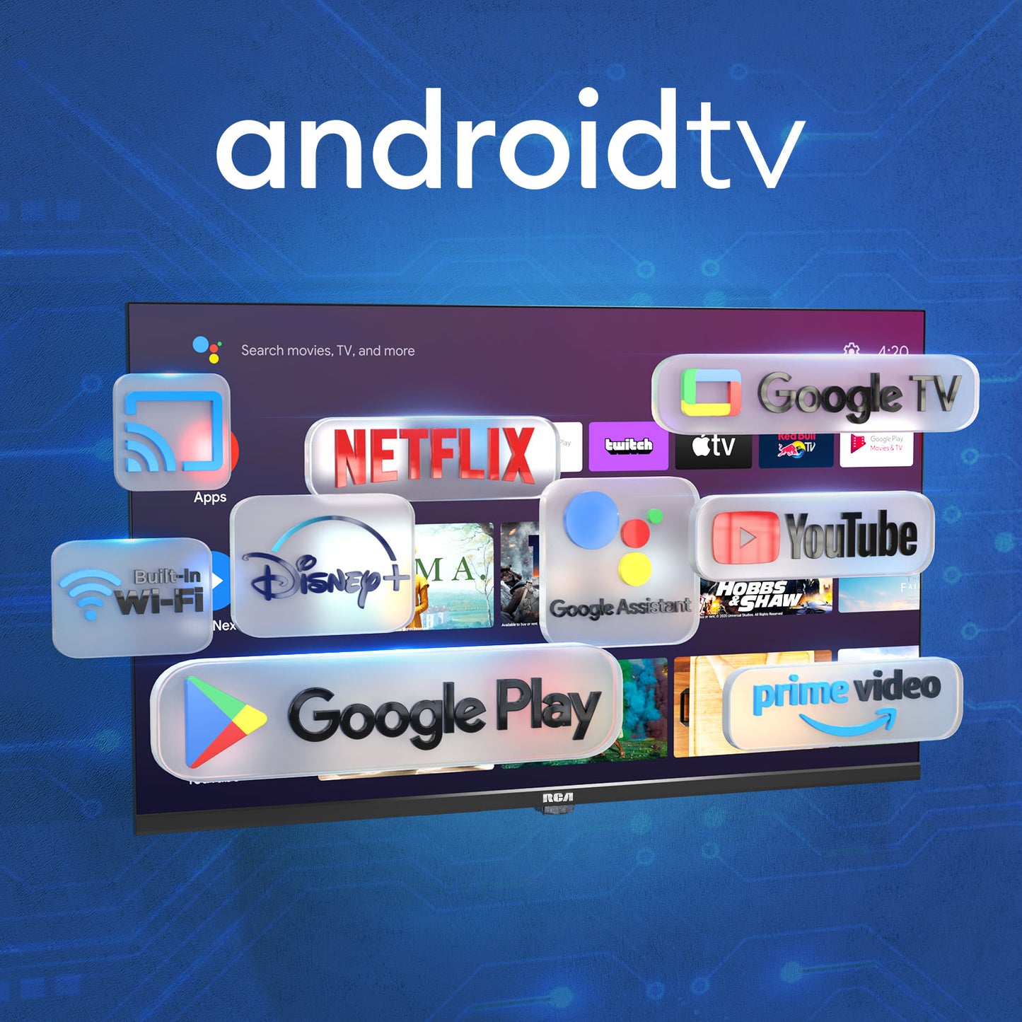 RCA Android Smart TV | 32 inch/81cm |  LED HD | Triple Tuner | USB x2 & HDMI x3 | SRA32HQ1