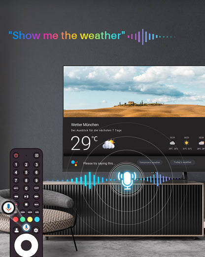 TuTu Google Smart TV - LED HD - 32 Inch/82 cm - Frameless Design - Tripple Tuner DVB-T/T2/S/S2/C - HDMI x3, USB x2, CI+ - Voice Controle & Streaming apps - Geassembleerd in Eindhoven - TUG32HQ1