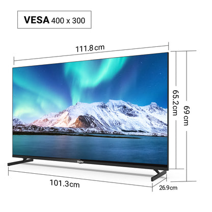 TuTu Android Smart TV - QLED 4K Ultra HD - 50 inch/127 cm - Frameless Design - Tripple Tuner DVB-T/T2/S/S2/C - HDMI x3, USB x2, CI+ - Voice Controle & Streaming apps - Geassembleerd in Eindhoven - TUQ50UN1
