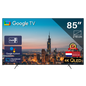 Google Smart TV | TeeView 85 inch QLED | 4K Ultra HD | 3xHDMI 2x USB | Ci+ | Triple Tuner DVB-T/T2/S/S2/C | Frameless Design | in Eindhoven geassembleerd | TV85QQG-EU