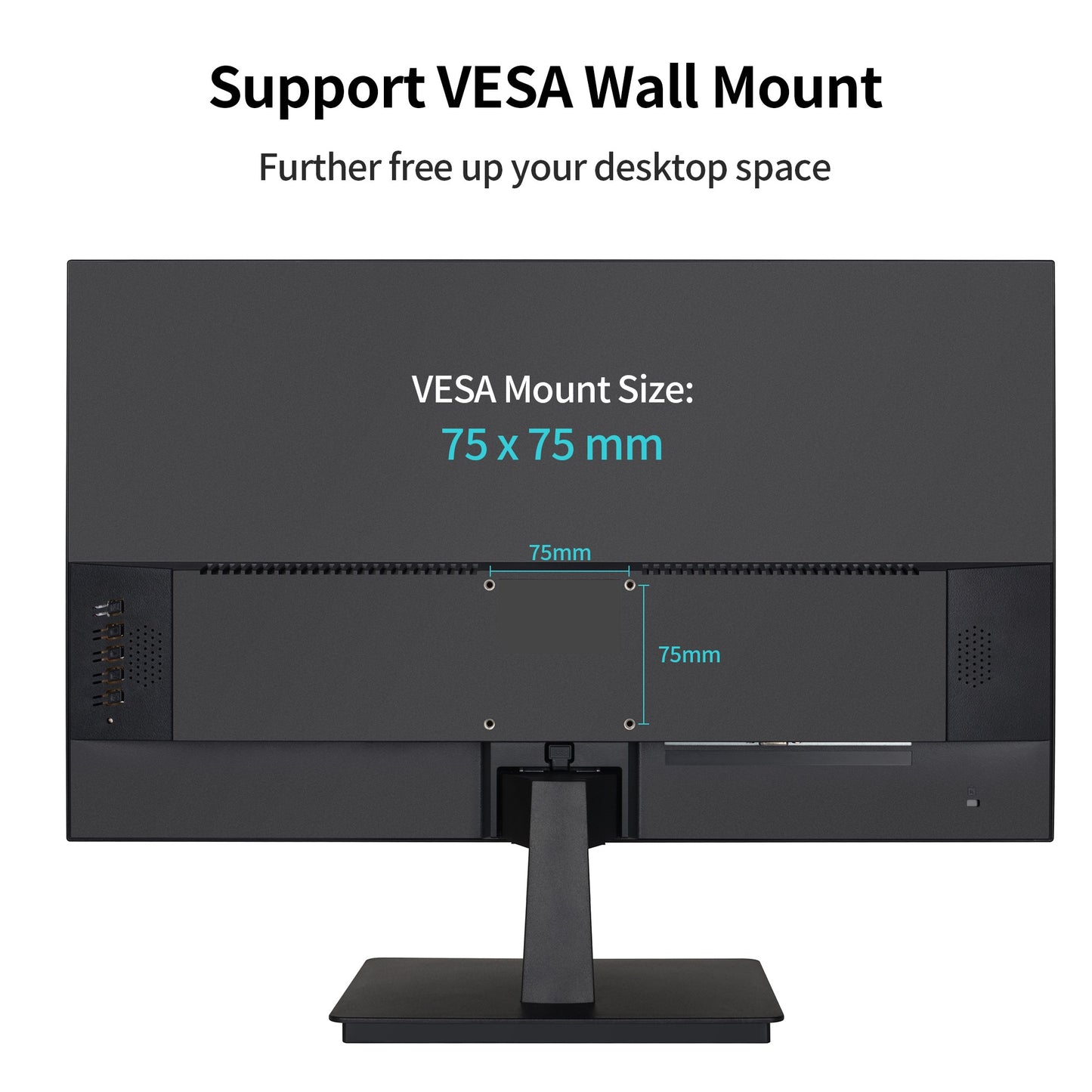 TuTu 24S1 24 inch frameless LED Monitor 75Hz HDMI,VGA,Audio out inclusief HDMI kabel