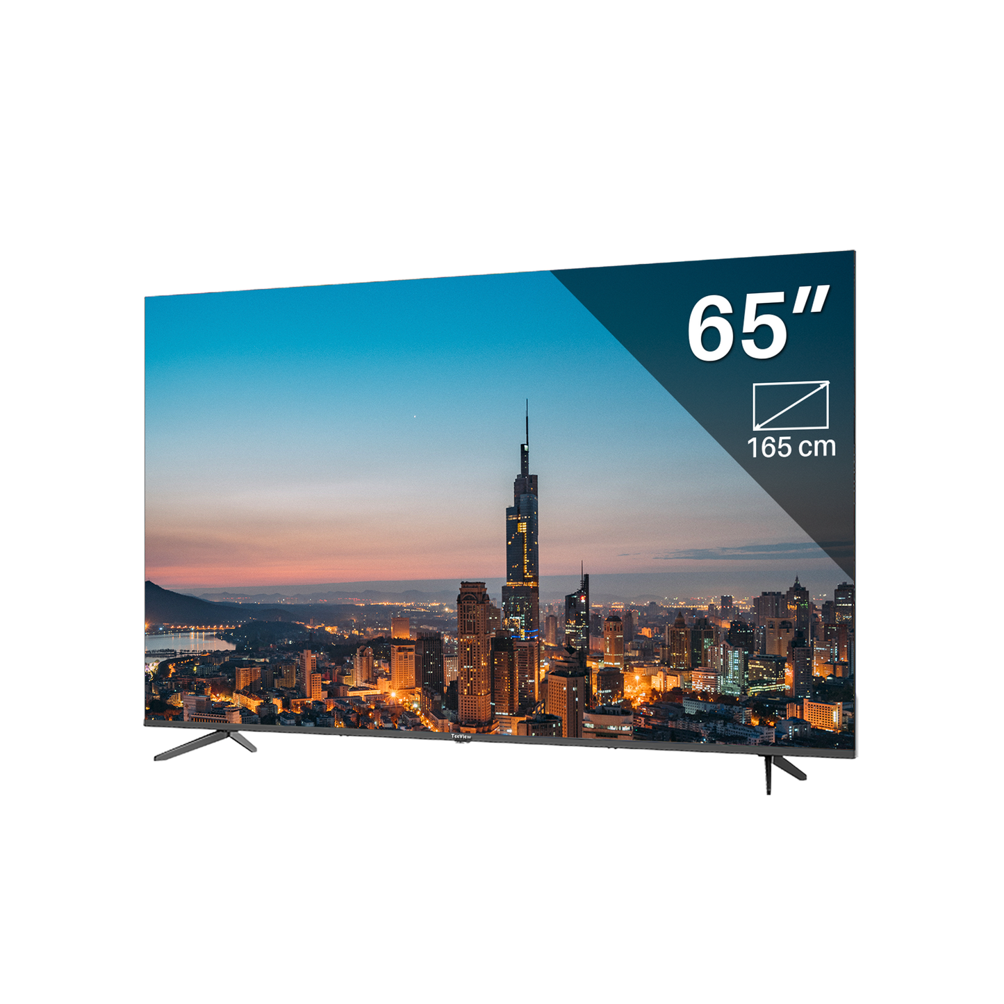 Google Smart TV | TeeView TV 65 inch QLED | 4K Ultra HD | Frameless Design | in Eindhoven geassembleerd | TV65QQG-EU