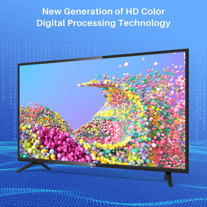 TuTu Standaard TV - LED Full HD - 42 inch/108 cm - Frameles Design - Tripple Tuner DVB-T/T2/S/S2/C - HDMI x2, USB x1, CI+ - Geassembleerd in Eindhoven - TUB42FD1N
