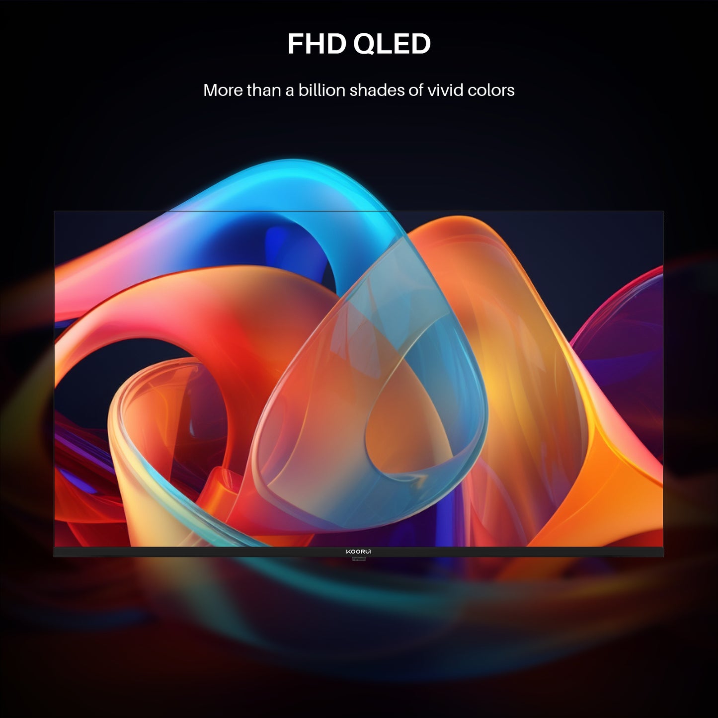 Koorui Smart TV - Tizen TV by Samsung - QLED Full HD - 32 inch/81 cm - Streaming apps - AirPlay - Hotelmodus - HDMI x3, USB x2, CI+ - Tripple Tuner DVB-T/T2/S/S2/C - Frameless Design - Geassembleerd in Eindhoven - K32Q1FFQ-T8