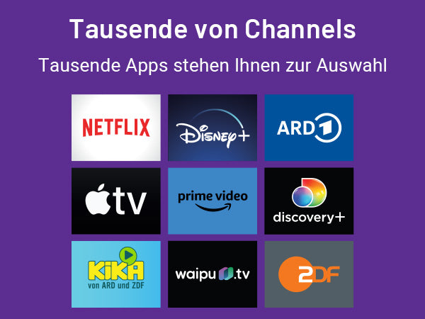 RCA Roku Smart TV - LED HD - 24 inch/61 cm - Frameless Design - Tripple Tuner DVB-T/T2/S/S2/C - HDMI x3, USB x2, CI+ - Streaming apps - RK24HF1