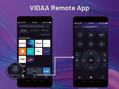 TuTu Vidaa TV - LED HD - 32 inch/82 cm - Frameless Design - Tripple Tuner DVB-T/T2/S/S2/C - HDMI x3, USB x2, CI+ - Streaming apps - In Eindhoven geassembleerd -	TUV32HQ1B